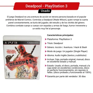 Deadpool Playstation 3  | Usado - Image 3